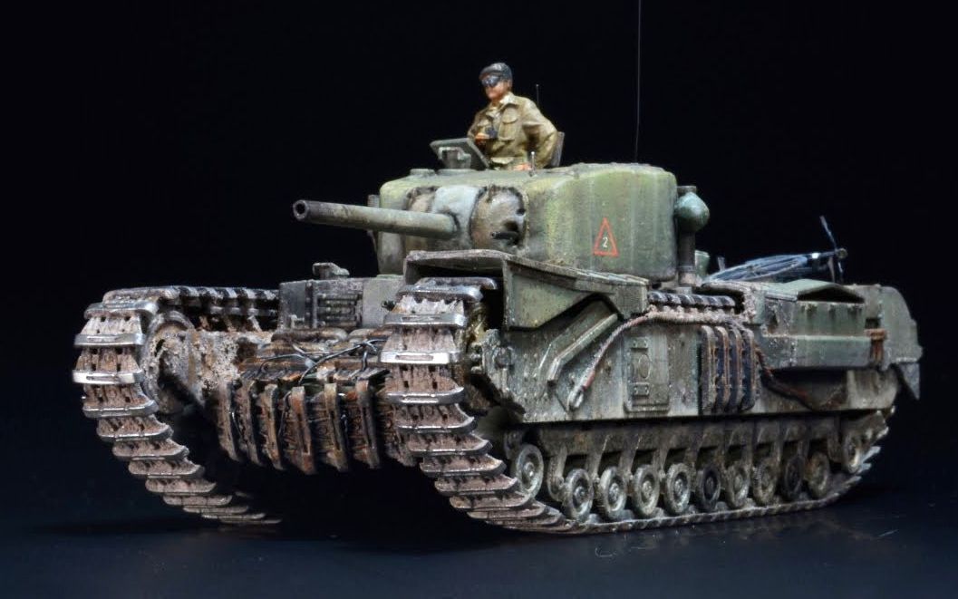 david damek / 威龙~丘吉尔mk.vii na 75 模型制作(1/72)