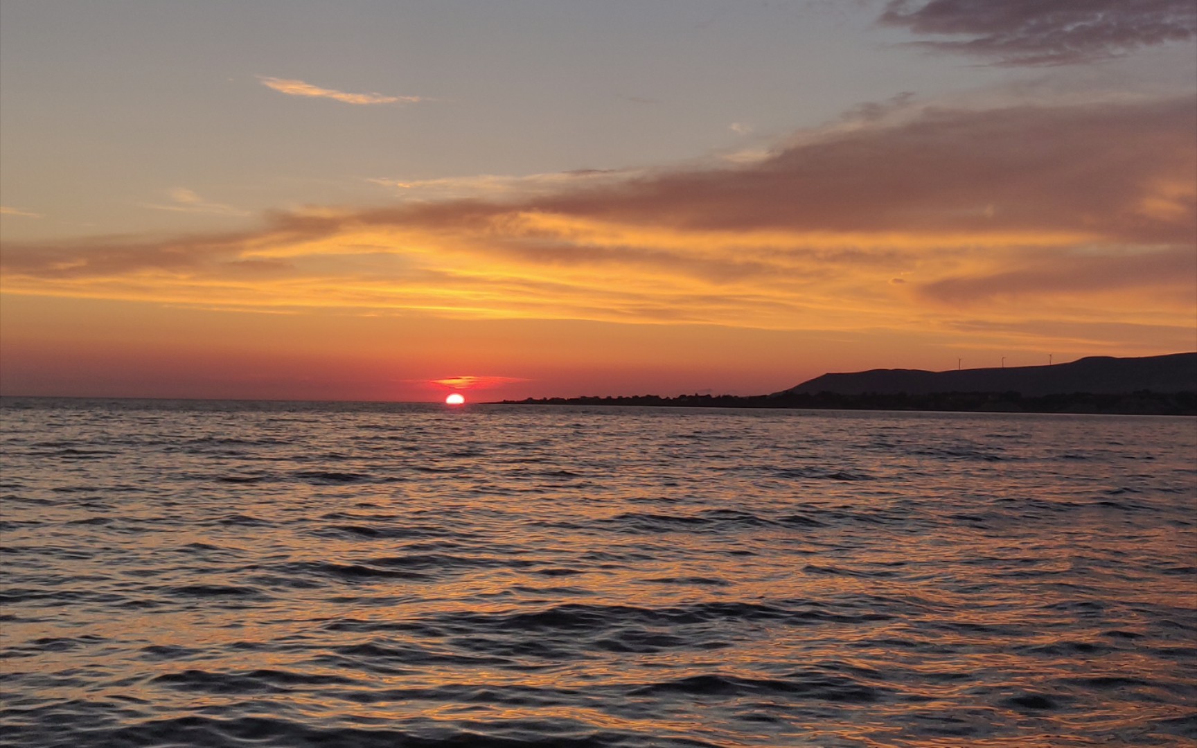 ionian sea 海上日落