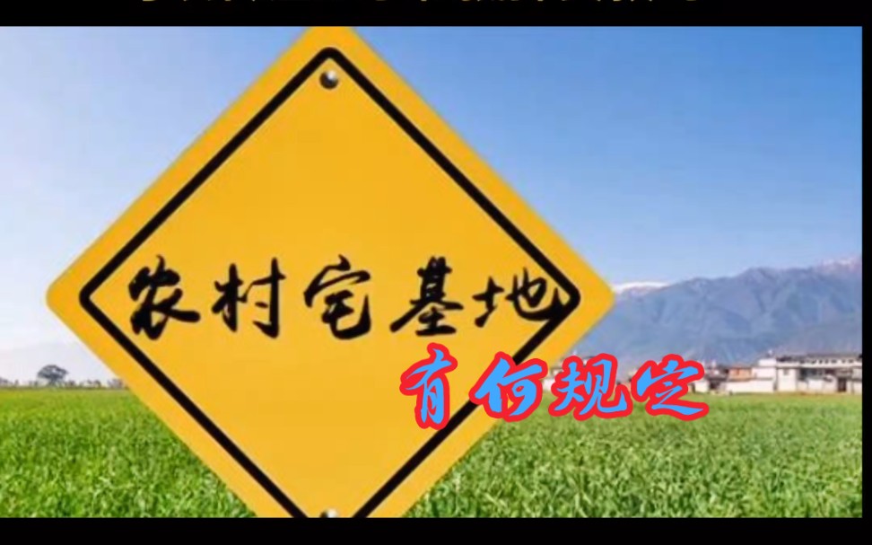 农村宅基地有何规定,可以转让继承和抵押贷款吗?哔哩哔哩bilibili