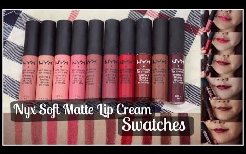 【唇釉试色】亚洲肤色无滤镜无美颜实诚试色 NYX SOFT MATTE LIP CREAM哔哩哔哩bilibili