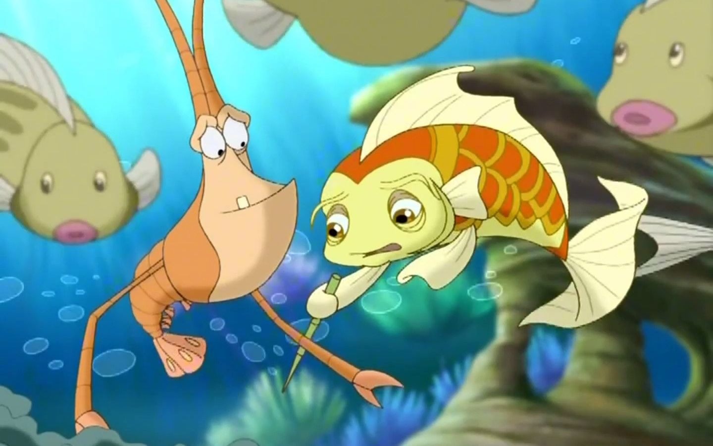 小鲤鱼鲤鱼奶奶知道怎么消灭刺刺球双面龟被放入蛇窟