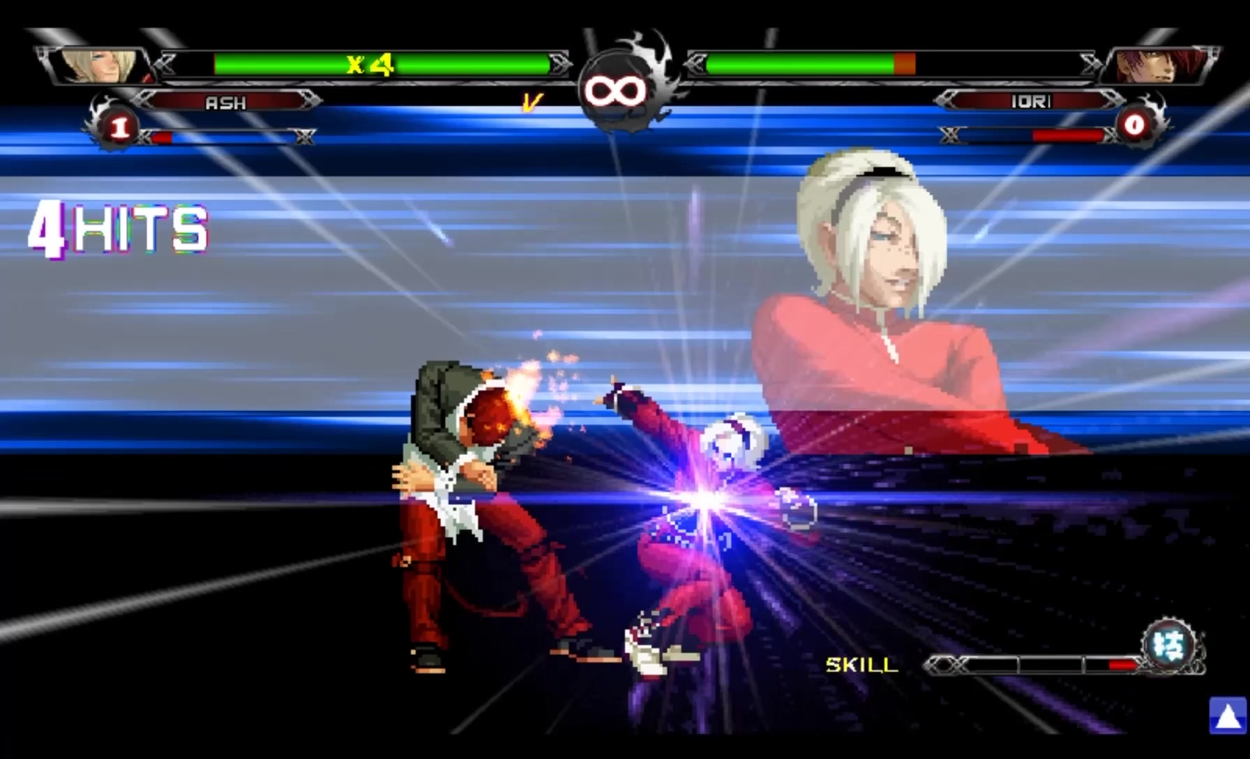 拳皇wingex1.1联机对战 阿修vs八神_哔哩哔哩bilibili