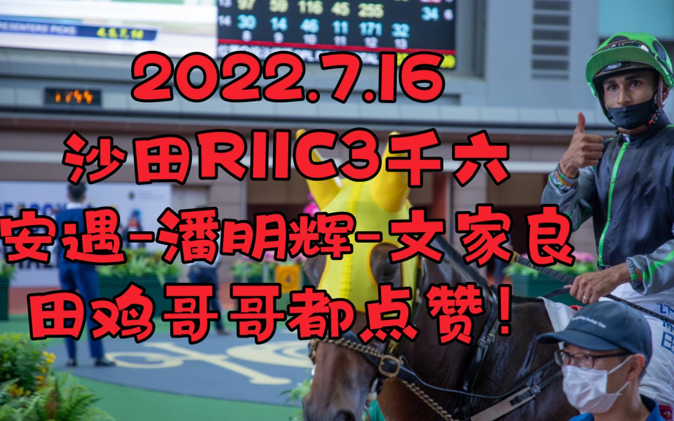 【2022沙田日赛C3安遇】【香港赛马】2022.7.16沙田R11千六潘明辉文家良 马季煞科日最后一战199倍大冷门哔哩哔哩bilibili