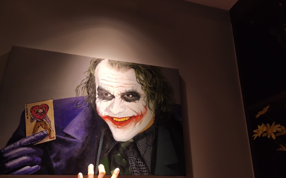 希斯莱杰,小丑油画,纯手绘