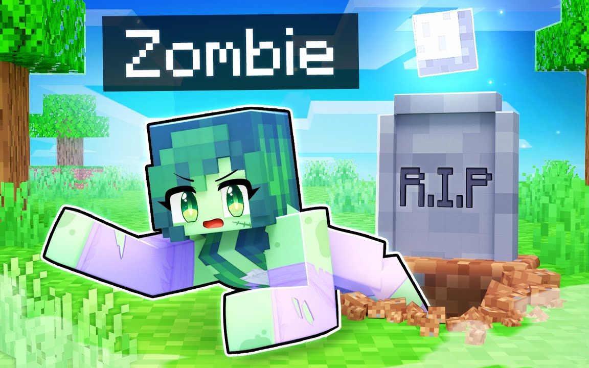 [图]【Aphmau】我的世界|变成僵尸Aphmau DIED and became a ZOMBIE In Minecraft!