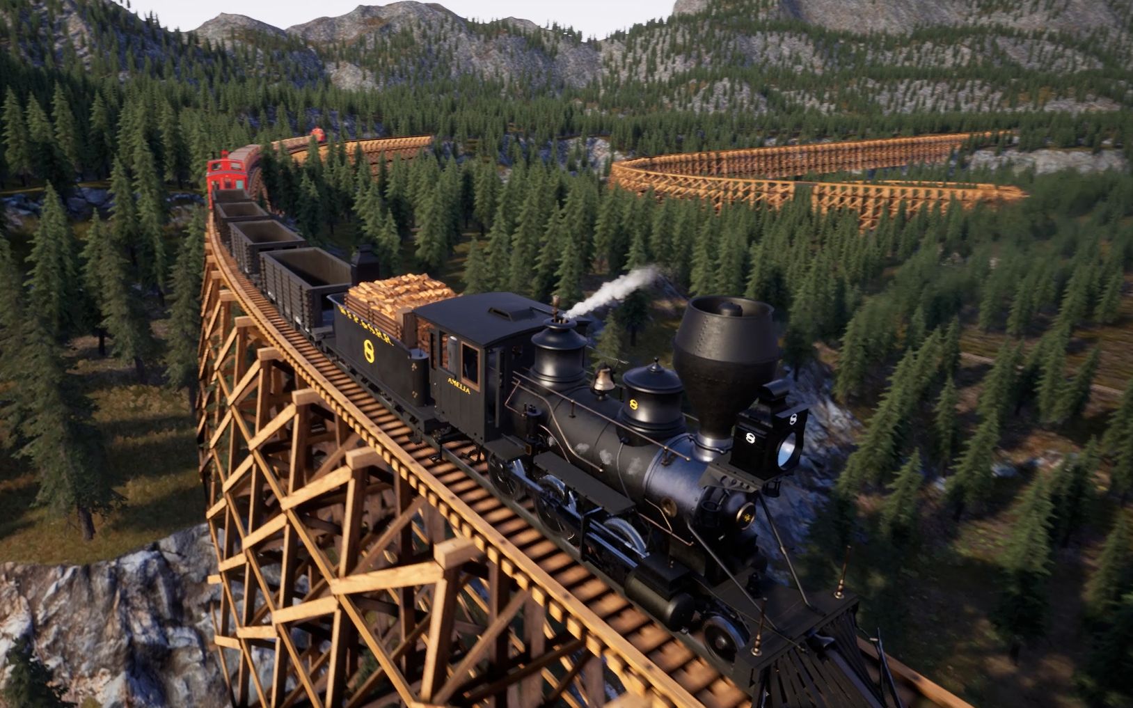 [railroads online]物资运输 新车配送长列 以及物理更新新线_哔哩