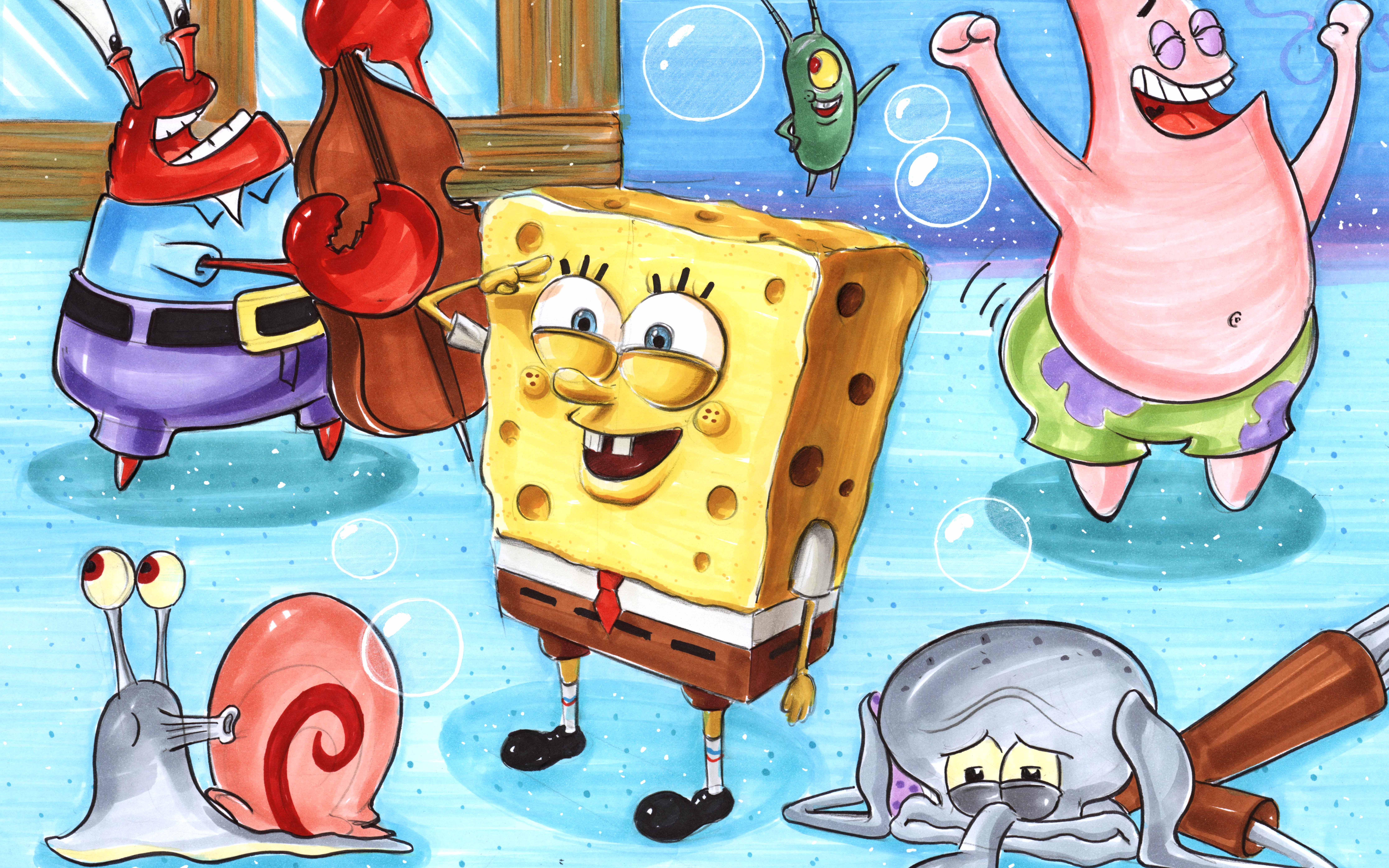 工业设计手绘海绵宝宝马克笔表现