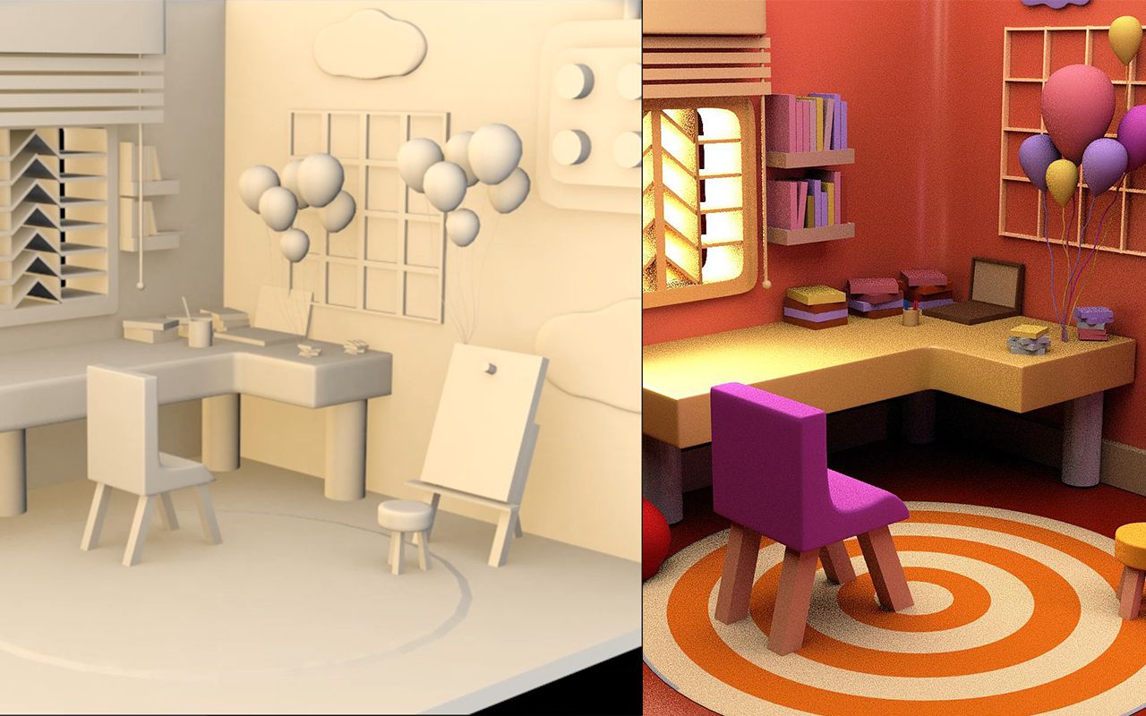 【3dmax建模】场景"温馨的卧室"模型制作,布线,灯光与渲染超详细讲解