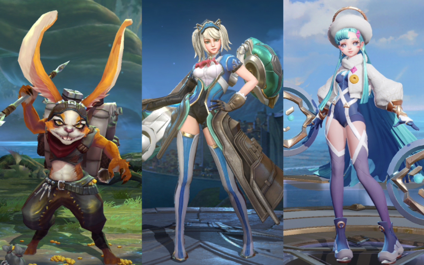 世界冠军杯kic中的新增aov英雄展示自留(史兰兹/卡芬妮/缇莉)