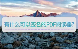 Download Video: 有什么可以签名的PDF阅读器？快来学习这个方法