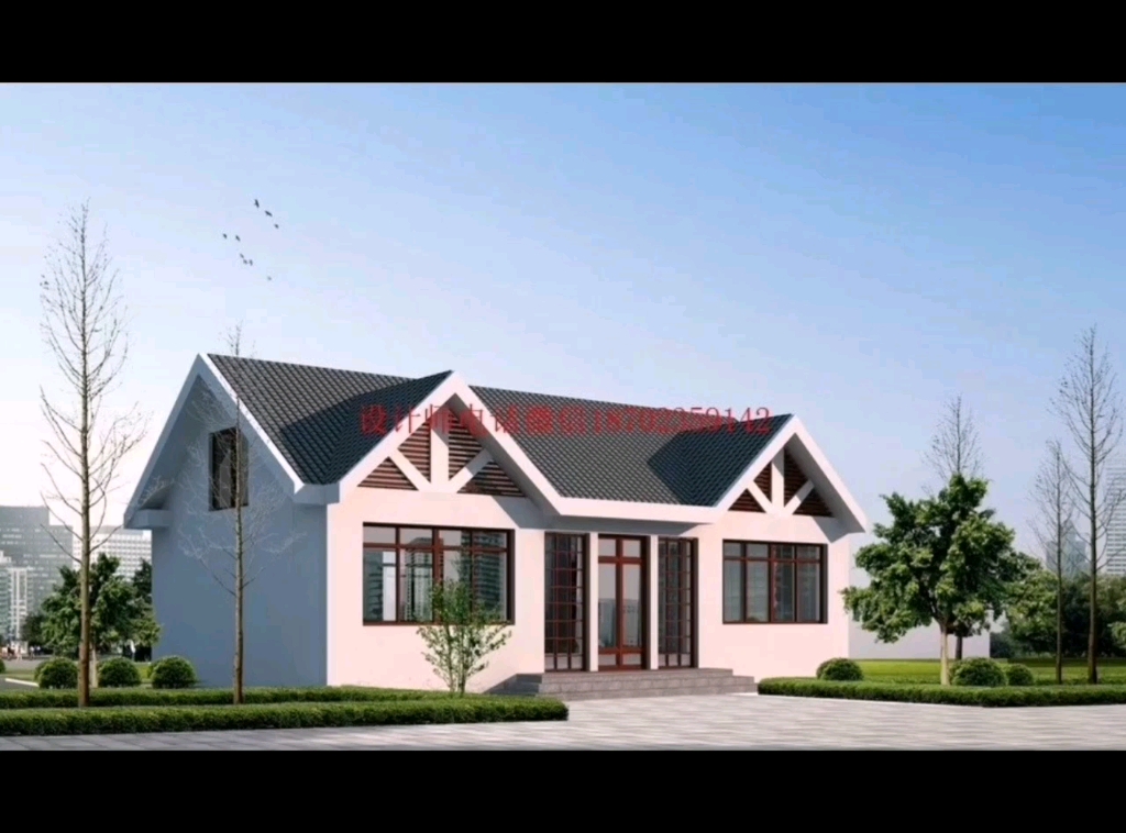 一层带阁楼小平房复式客厅y10-3开间12.