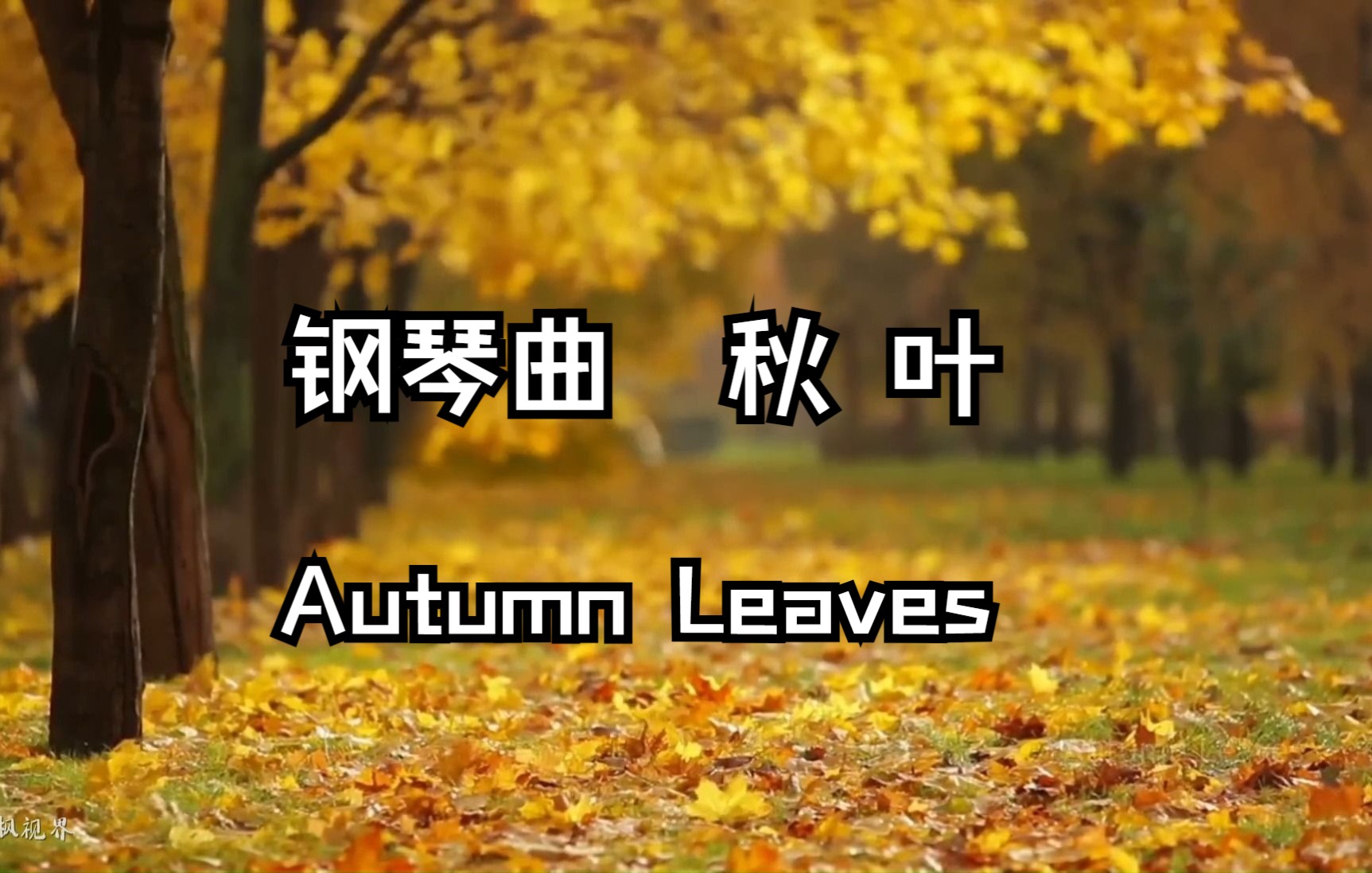 钢琴曲:秋叶 Autumn Leaves哔哩哔哩bilibili