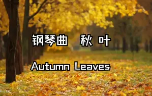 下载视频: 钢琴曲：秋叶 Autumn Leaves