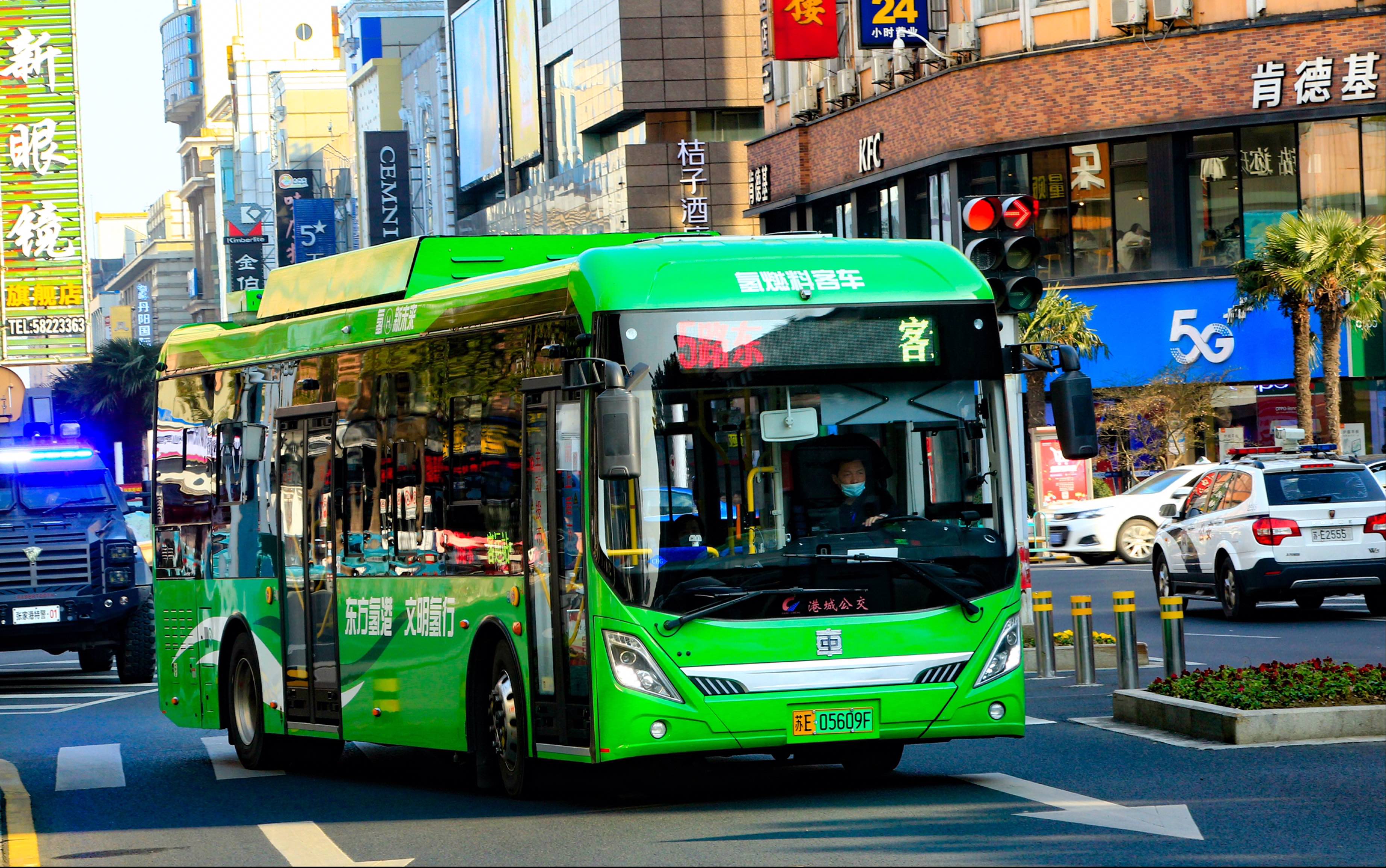 苏州 张家港 港城公交 crrc 中车电动 新巴客 teg6102fcev01 氢拇源