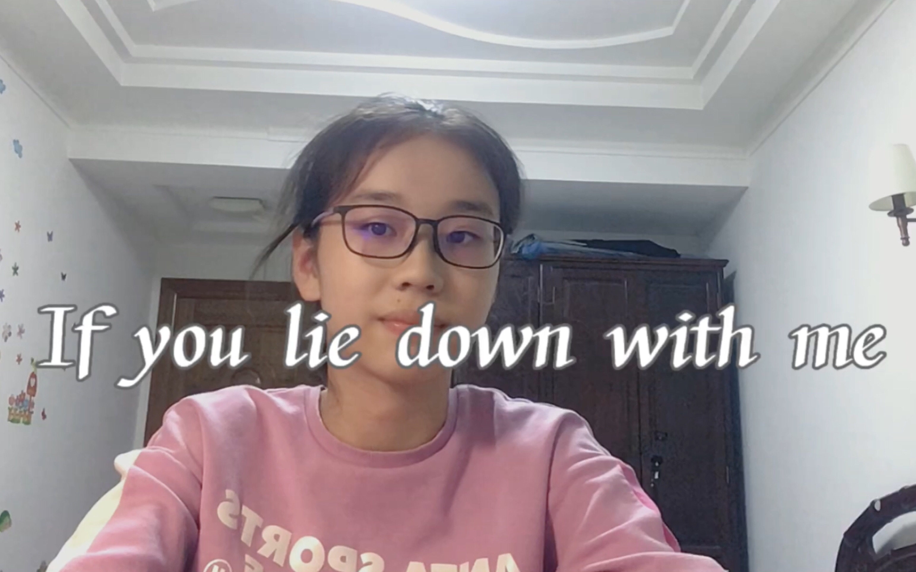 [图]女初三生翻唱打雷姐《if you lie down with me》（翻车。。。了吗