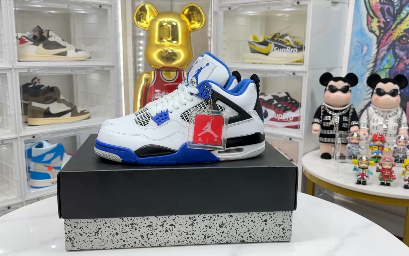 【权威实拍】aj4 retro motorsports赛车蓝