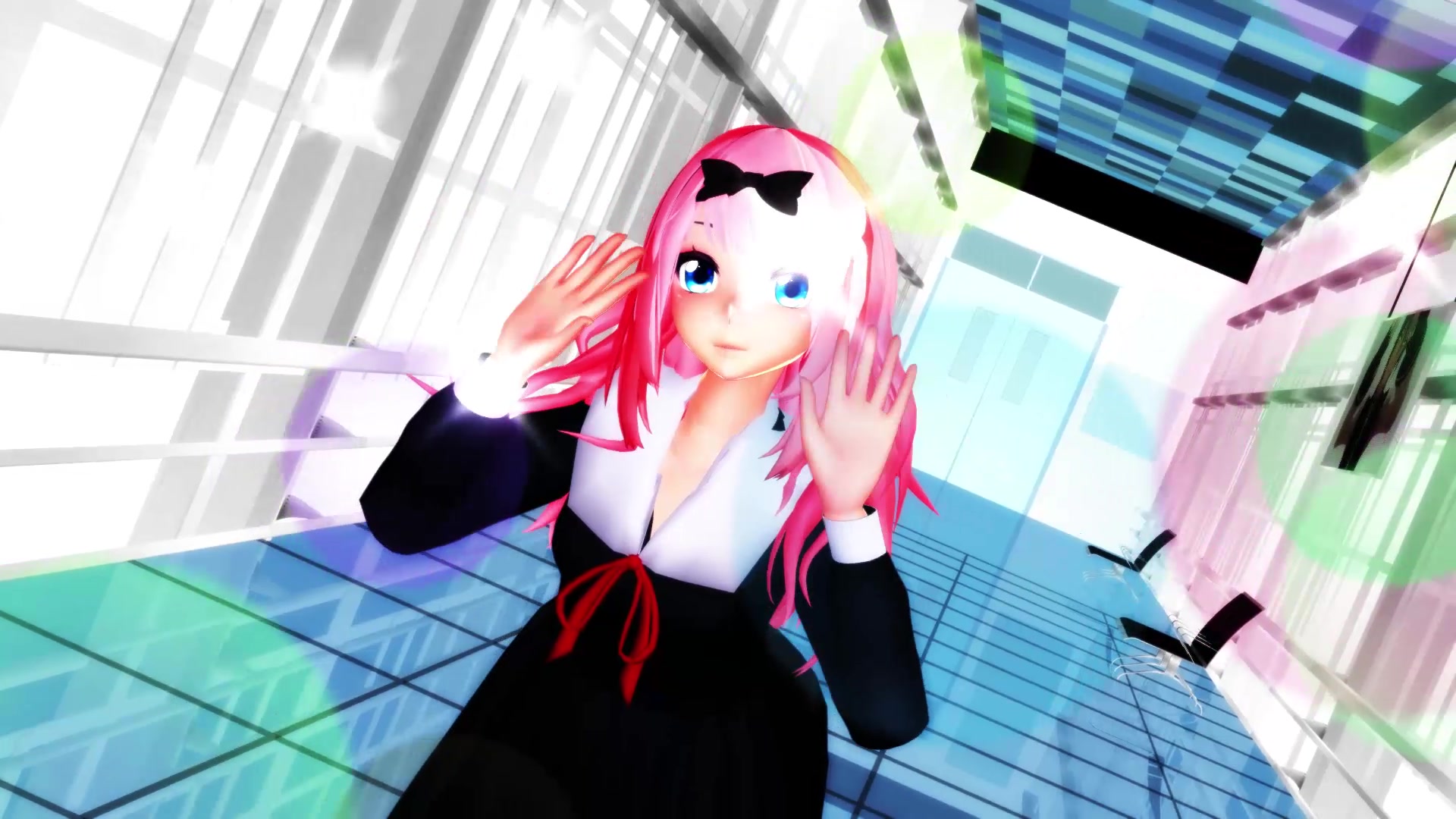 书记舞藤原千花欸有人看我难道你也是来看我跳舞的吗