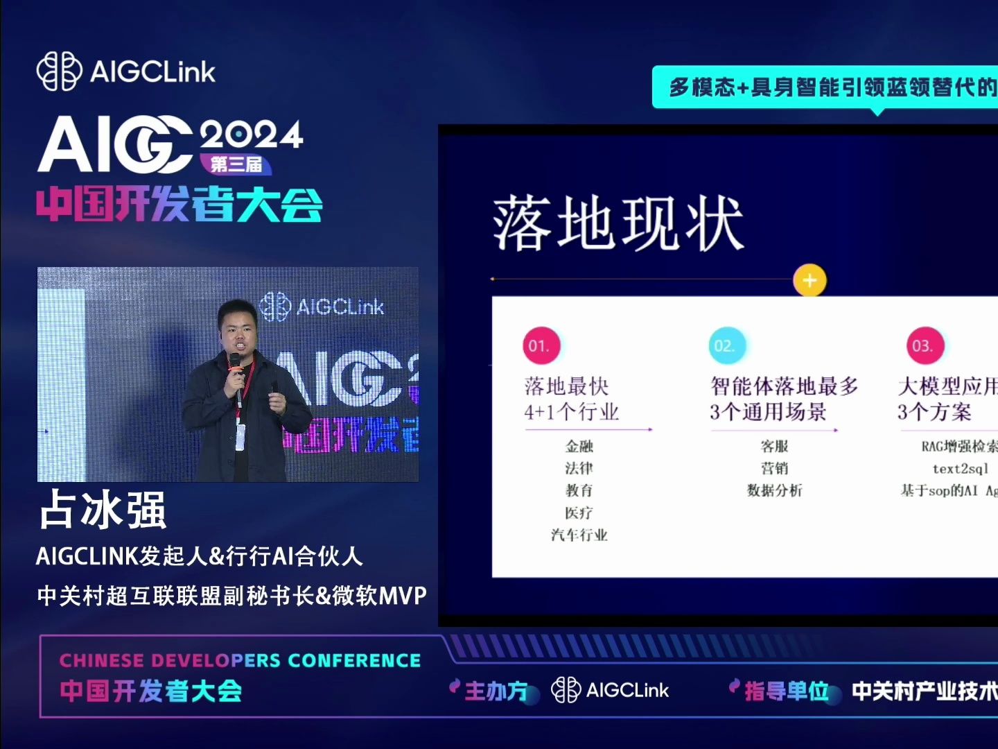 AIGC中国开发者大会:AI Agent中国落地发展现状及多模态结合具身智能的发展展望哔哩哔哩bilibili
