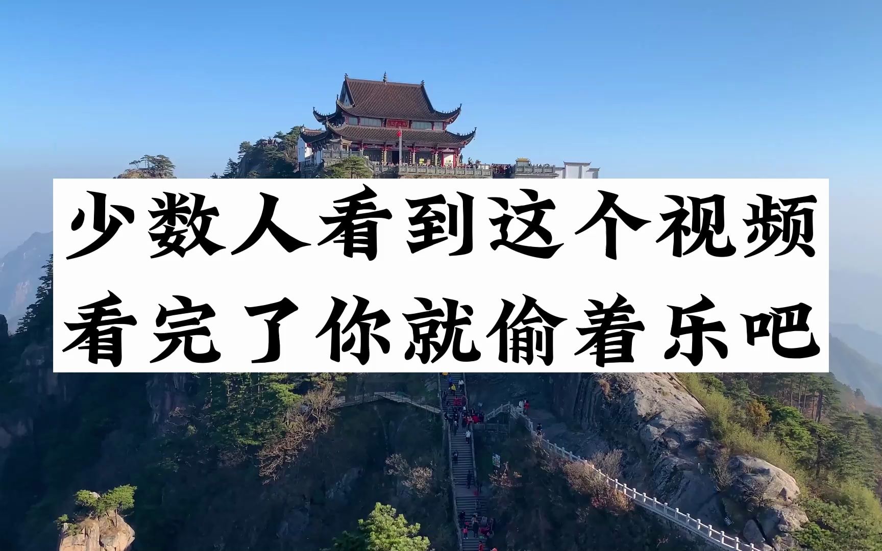 少数人看到这个视频,看完了你就偷着乐吧