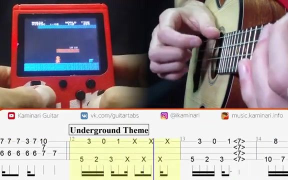 尤克里里超级玛丽背景音乐 Super Mario Theme. Ukulele Cover by Kaminari哔哩哔哩bilibili