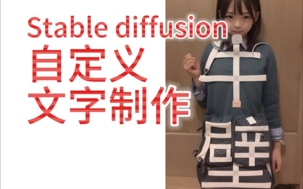 【AI绘图】stable diffusion制作自定义文字图片(6000关注抽奖)哔哩哔哩bilibili