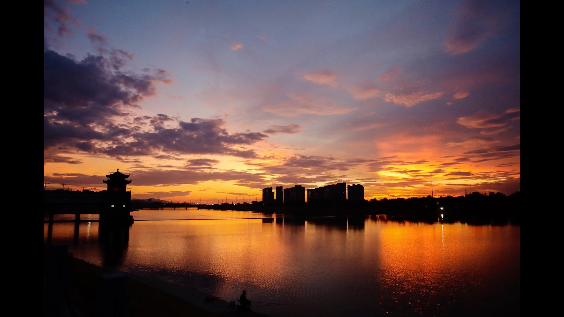 记录今年夏天的落日夕阳