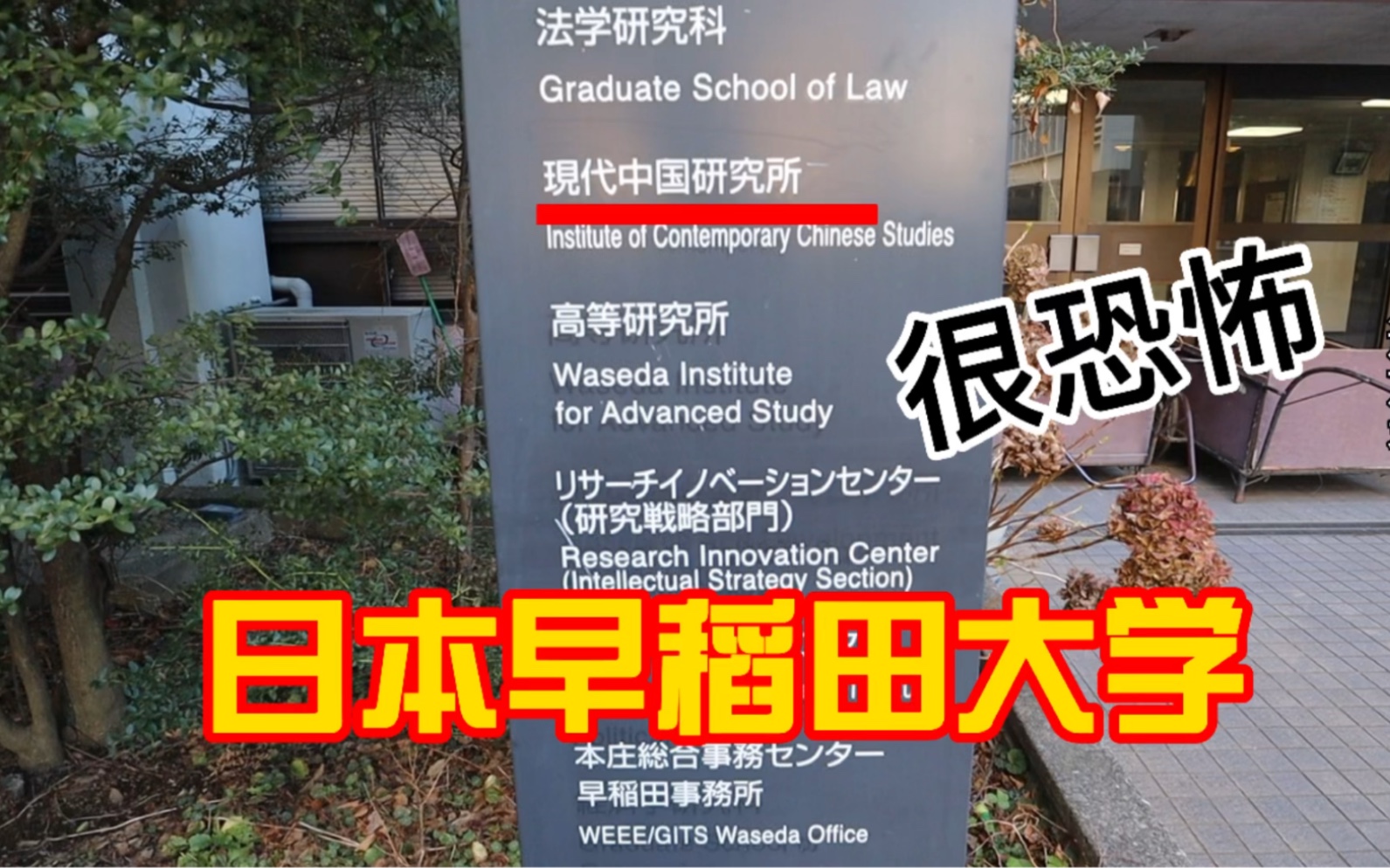 中国小伙独闯日本早稻田大学,日本的大学到底是什么样的?越逛到后面越感觉恐怖,里面居然还有个专门研究中国的机构哔哩哔哩bilibili