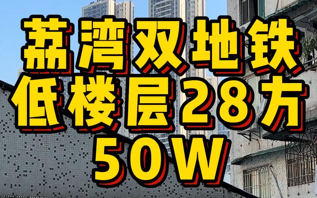 【50W你会选择车位还是公寓?都不选!!】荔湾花地大道,双地铁大型花园小区,超大平台低楼层,28方50W!!哔哩哔哩bilibili