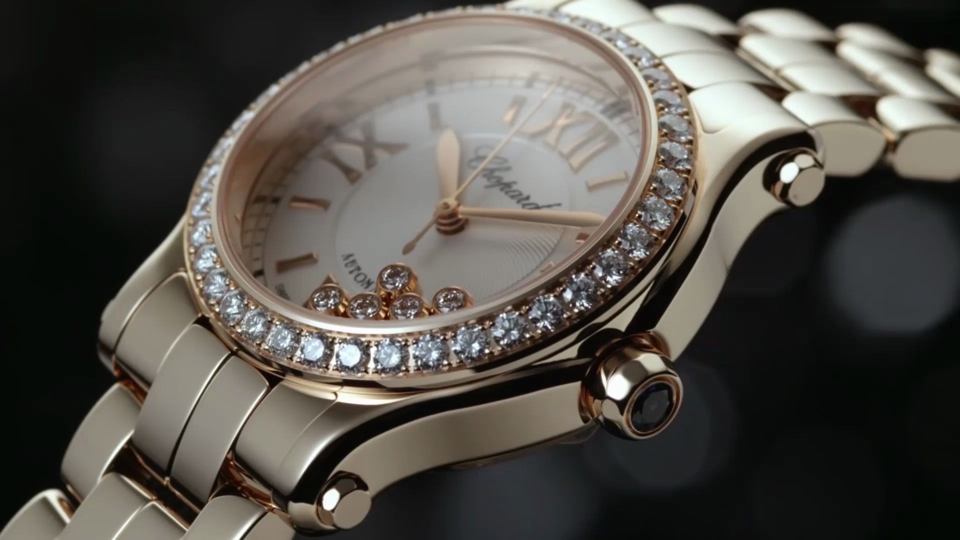 5颗会旋转滑动的真钻 萧邦快乐钻石系列 送女生礼物就送这个