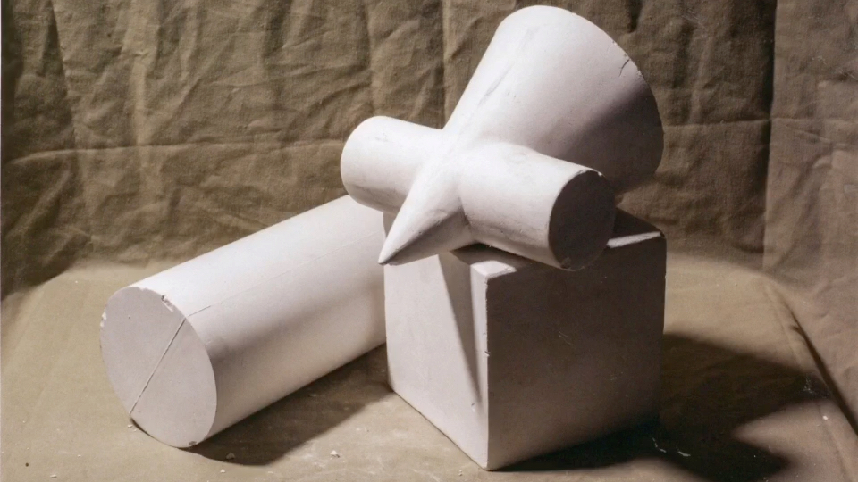 五一长期作业来了超级有感觉的素描几何体组合朱启鹏素描静物素描几何