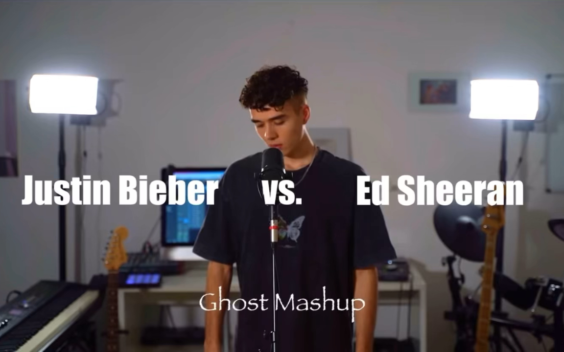 [图]用Ghost的旋律交替翻唱比伯和黄老板的多首歌｜Justin Bieber vs. Ed Sheeran - Cover by Levent Geiger