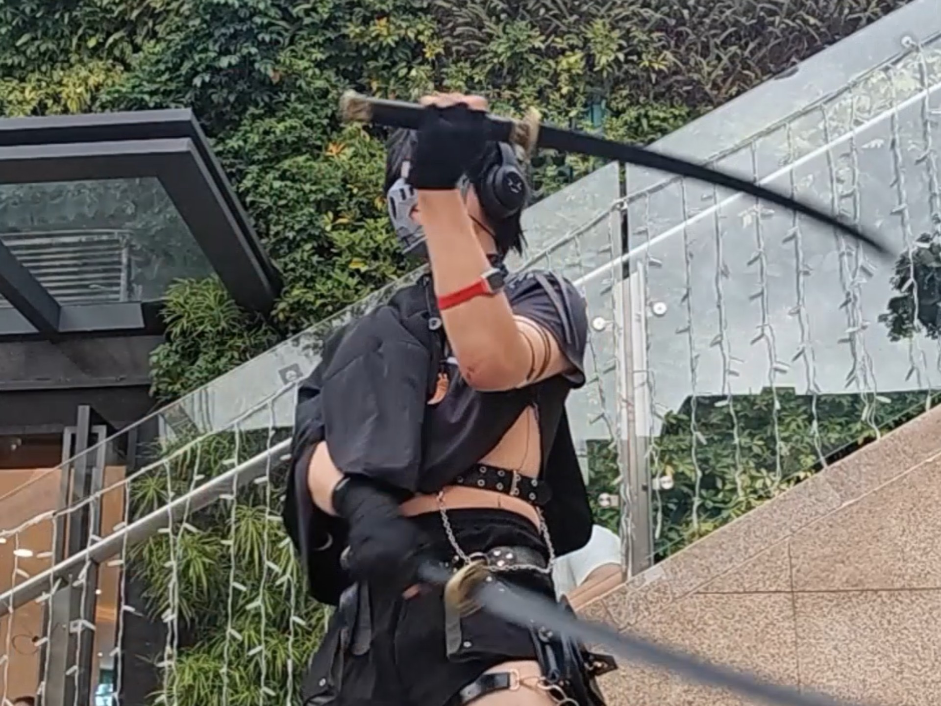 二次元随舞现场演练双刀