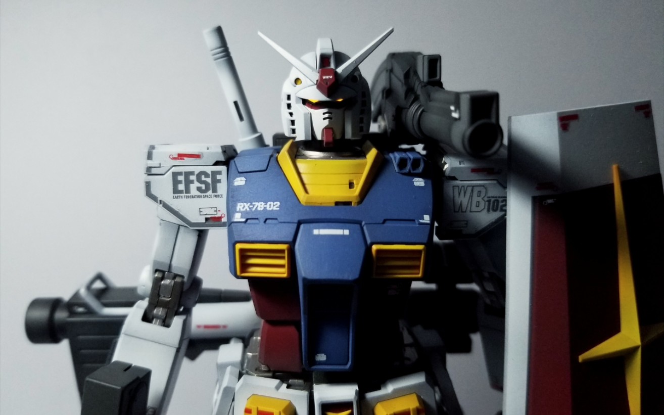 【先行预告】万代mg gto元祖 rx78 喷涂测评_哔哩哔哩_bilibili