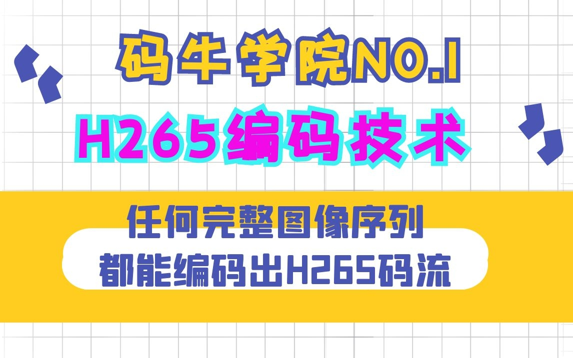 Android音视频开发——H265编码技术,任何完整图像序列都能编码出H265码流哔哩哔哩bilibili