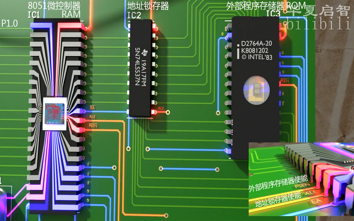 [图]【汉语】【3D动画】【芯片】玩单片机2-1.8051单片机是如何工作的