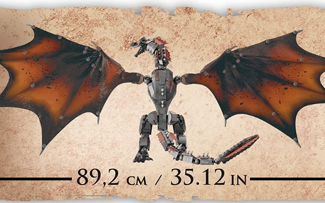 【不是乐高】展翅将近一米的积木飞龙,美高积木玩具权利的游戏卓耿