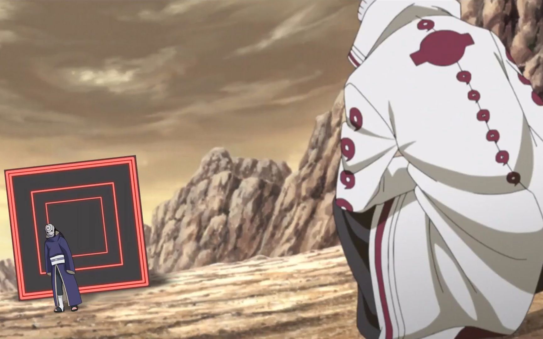 就在鸣人众人即将团灭时,面具男居然出现了