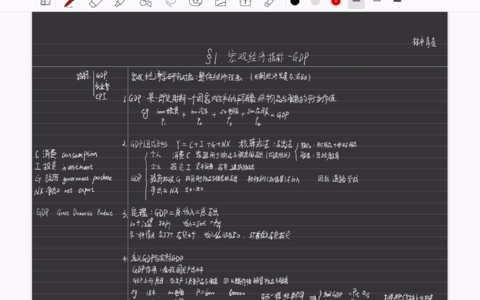 [图]【青雀】简明期末宏观教程-01宏观经济指标GDP