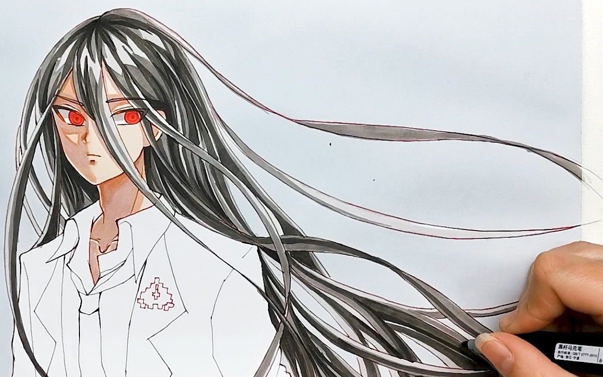 这是超高校级bug才对弹丸论破神座出流哔哩哔哩马克笔教程