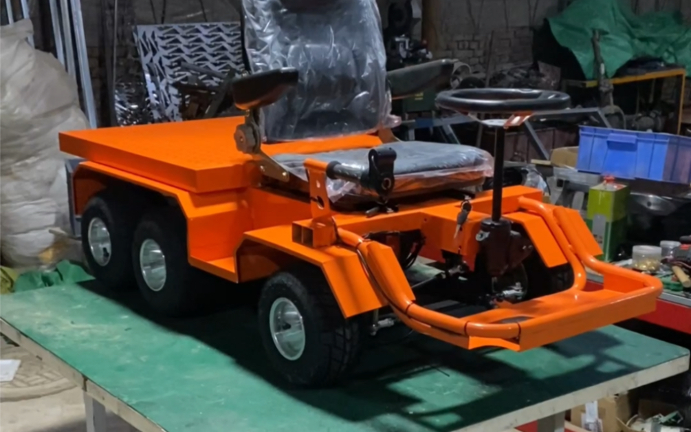 儿童电动工程车平板车运输车场地露营车