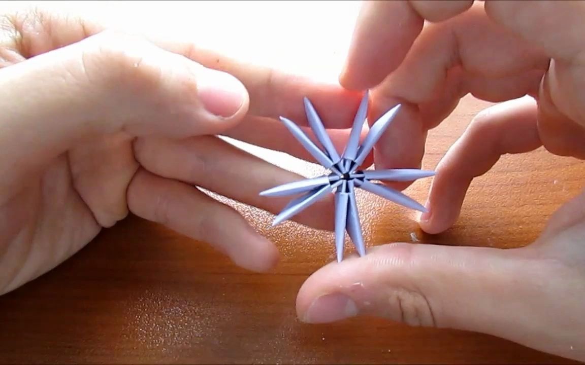 3d origami 三角插工艺 如何制作3d折纸海星 diy纸工艺教程