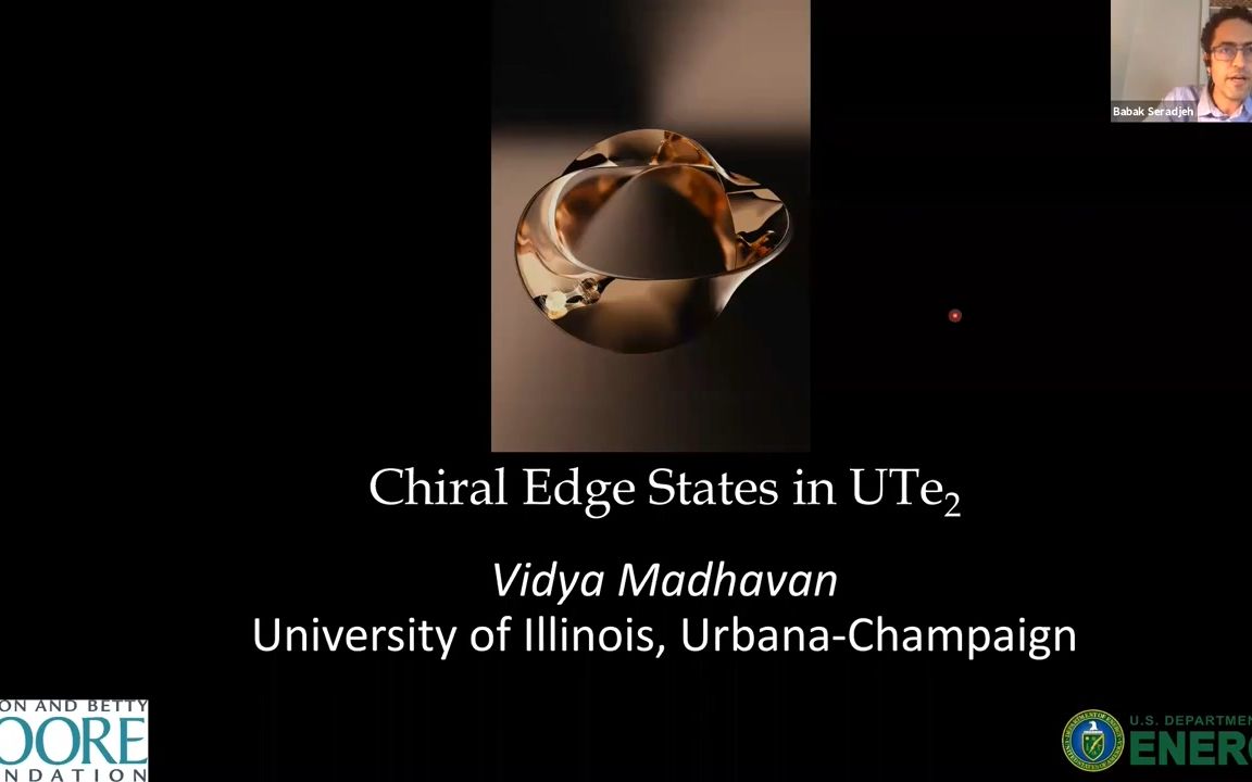 [图]VSF 凝聚态物理学讲座 Vidya Madhavan (UIUC) 重费米子金属UTe2中的手征超导（扫描隧道显微镜 STM 研究）