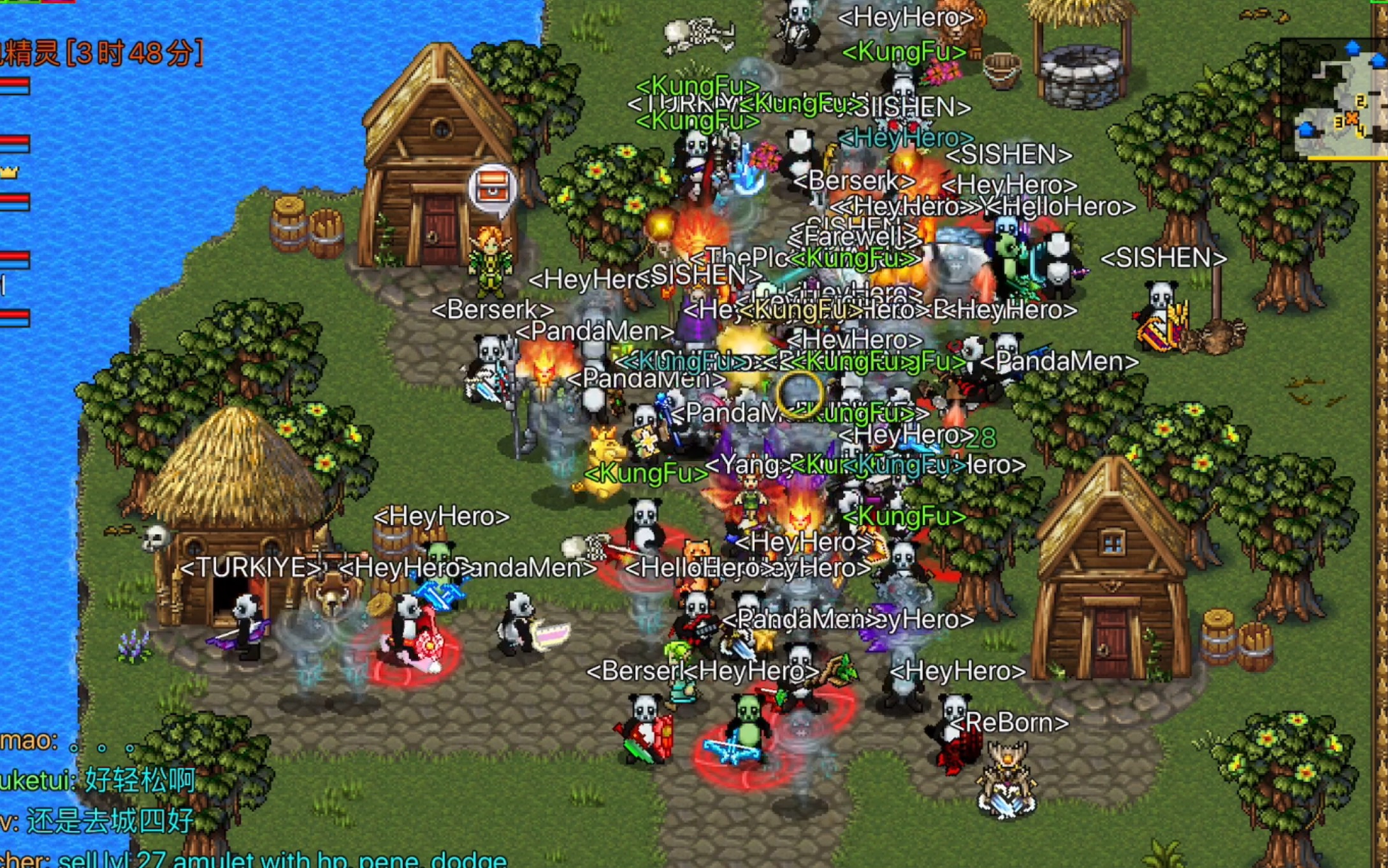 warspear战矛在线国人团结一致与老外切磋