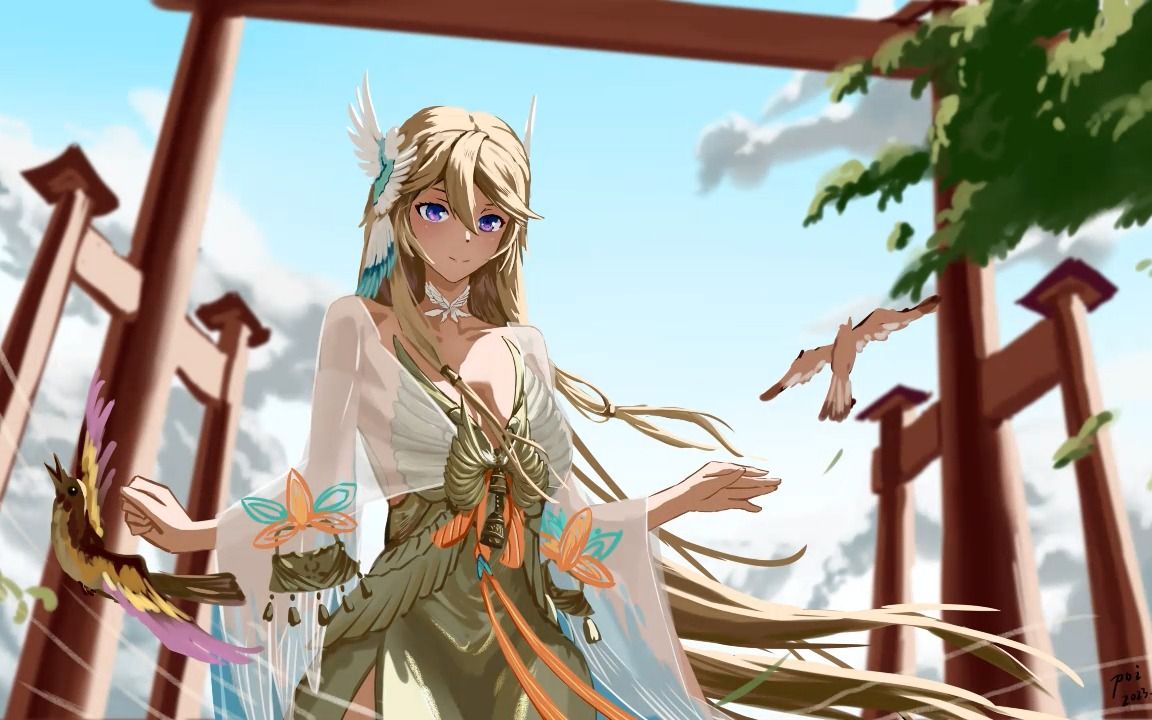 【板绘】紧那罗 千鸟晓光
