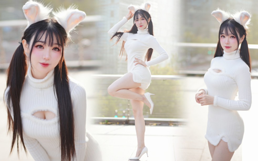 [图]本来是想去广场上跳支兔子舞……bunny style