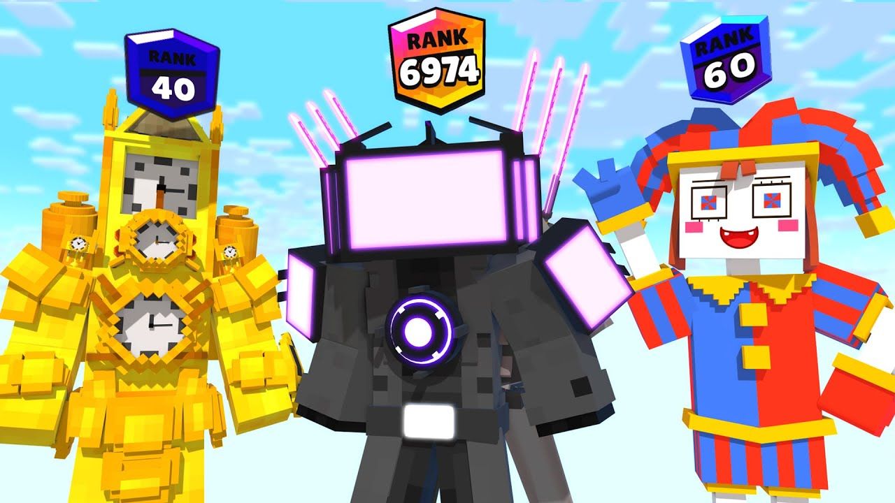 Monster School _ TvMAn x Skibidi Toilet With Pomni Level Up Boss ...