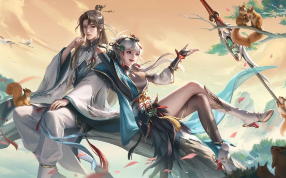 「赵怀真云缨七夕限定皮肤 鹤归松栖」听闻神鹤一族温雅端方,却偏遇见