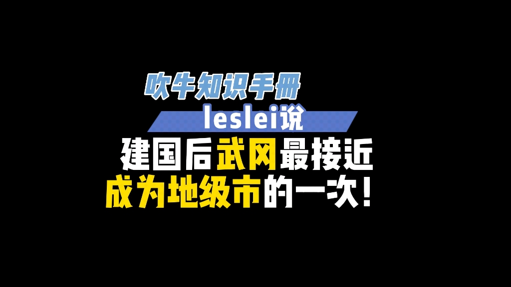 聊武冈最近接近成为地级市的一次哔哩哔哩bilibili