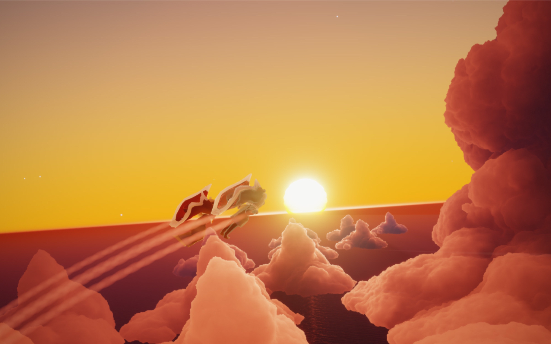 光遇|光遇的落日只是一瞬间