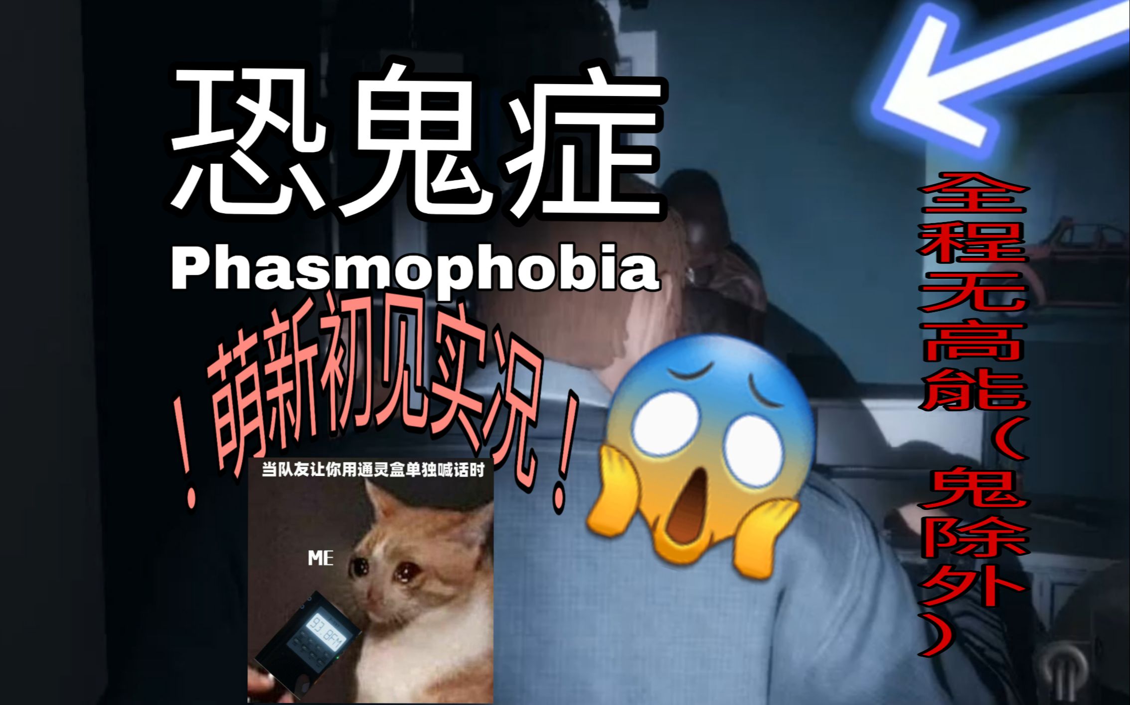 【恐鬼症phasmophobia】萌新初見實況,內有鬼的高清大頭照